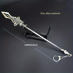 Metal Weapon Uncut Edge Ornaments Collection Model Games Cartoon Figure Toys