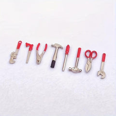 8 Pcs Mini Toolbox Metal Alloy Tool Set 1 12 Toy Repair House