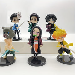 6pcs Anime Action Figure Ideal Halloween Christmas Gift