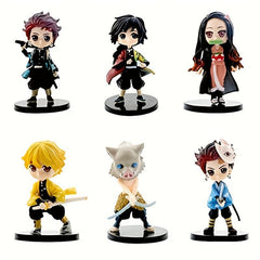 6pcs Anime Action Figure Ideal Halloween Christmas Gift