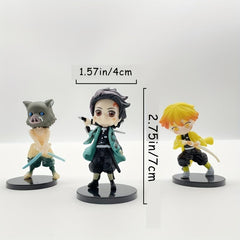 6pcs Anime Action Figure Ideal Halloween Christmas Gift