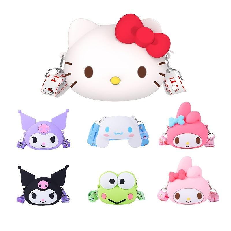 3D Cartoon Silicone Strap Shoulder Bag Purse For Kids - Halloween Christmas Gift