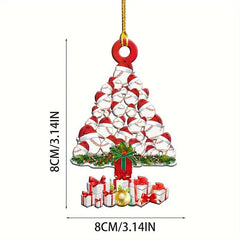 Christmas Dog Pendant Toy Decoration with Physical Presence Variation