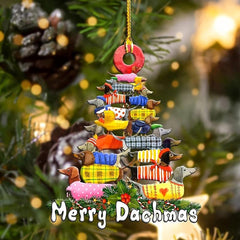 Christmas Dog Pendant Toy Decoration with Physical Presence Variation