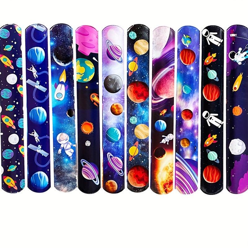 10pcs Space Series Papa Circle Bracelet Starry Sky Shooting Circle Bracelet