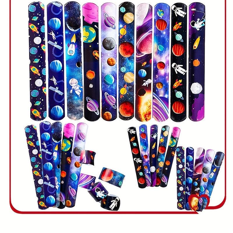10pcs Space Series Papa Circle Bracelet Starry Sky Shooting Circle Bracelet