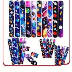 10pcs Space Series Papa Circle Bracelet Starry Sky Shooting Circle Bracelet