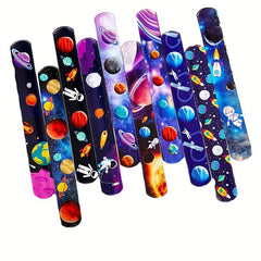10pcs Space Series Papa Circle Bracelet Starry Sky Shooting Circle Bracelet