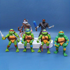6Pcs Turtle Doll Figure Car Interior Ornaments - Anime Fans Gift