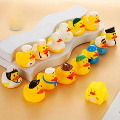 5pcs Yellow Duck Bath Toys for Kids & Babies