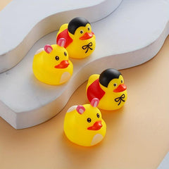 5pcs Yellow Duck Bath Toys for Kids & Babies
