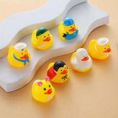 5pcs Yellow Duck Bath Toys for Kids & Babies