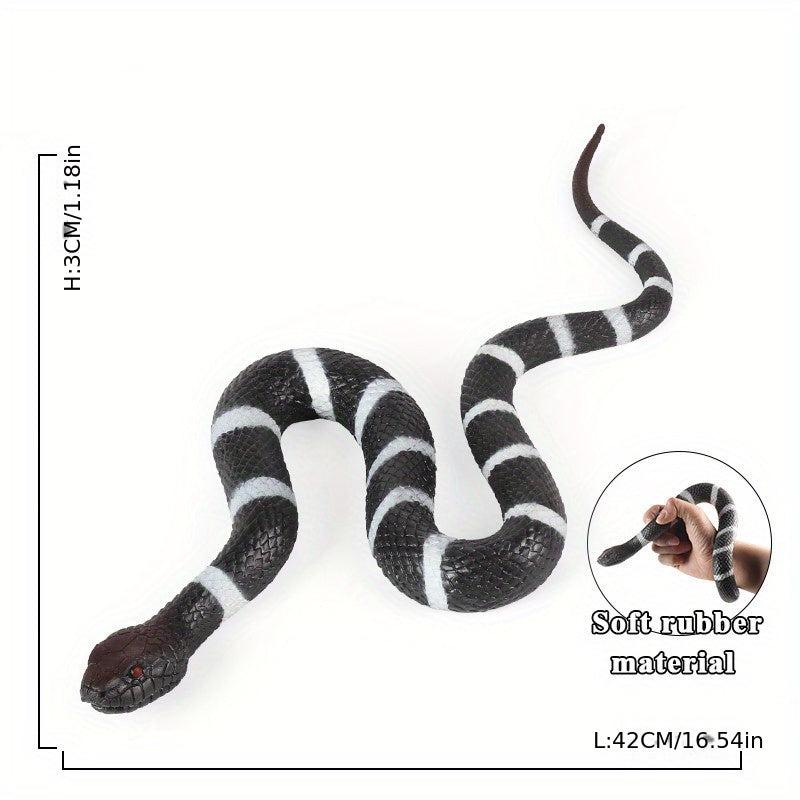 Funny and Scary Toy Snake Soft Rubber Snake Model for Wild Animal Ornament Props