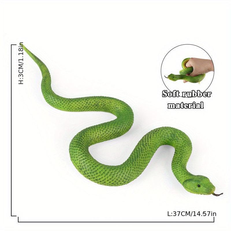 Funny and Scary Toy Snake Soft Rubber Snake Model for Wild Animal Ornament Props