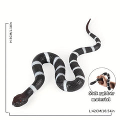 Funny and Scary Toy Snake Soft Rubber Snake Model for Wild Animal Ornament Props