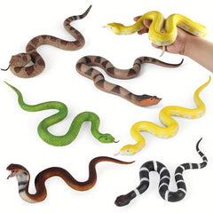 Funny and Scary Toy Snake Soft Rubber Snake Model for Wild Animal Ornament Props
