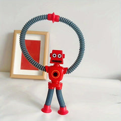 Funny Telescopic Tube Toy Cartoon Suction Cup Toy