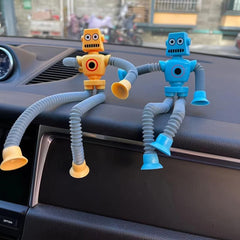 Funny Telescopic Tube Toy Cartoon Suction Cup Toy