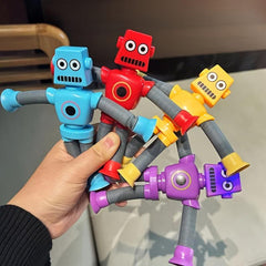 Funny Telescopic Tube Toy Cartoon Suction Cup Toy