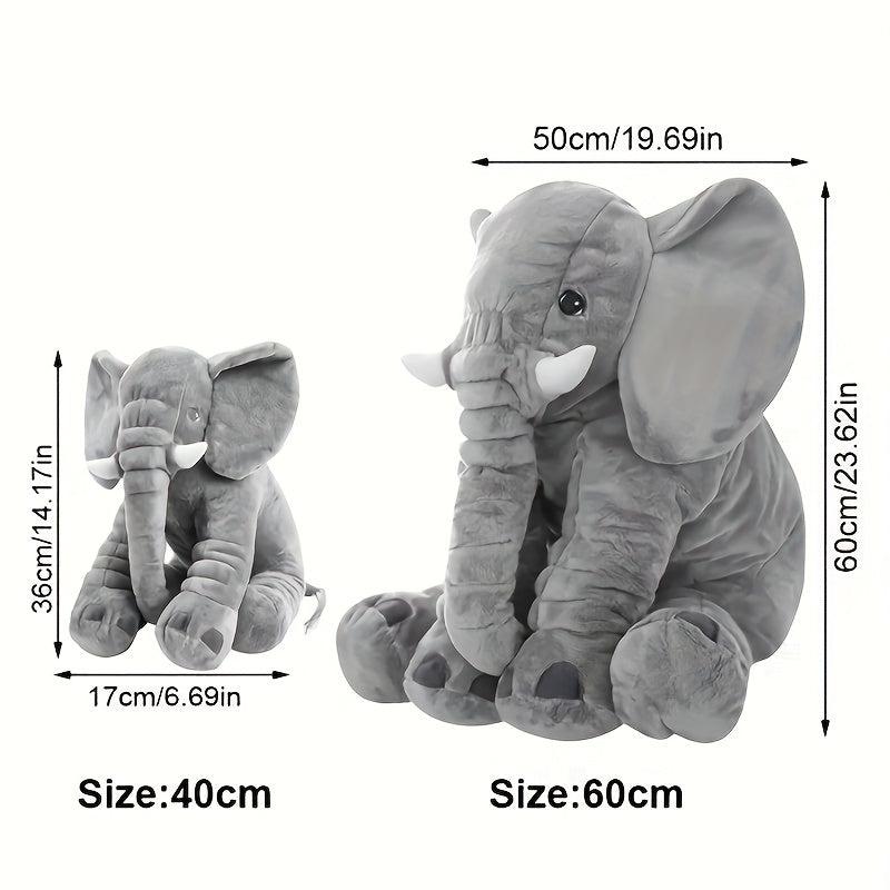 Grey Elephant Plush Toy Stuffed Animal Toy for Halloween Thanksgiving Christmas