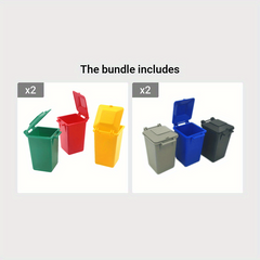 Trash Can Fliptable Desk Toy for Creative Workspace Fun