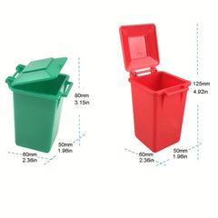 Trash Can Fliptable Desk Toy for Creative Workspace Fun