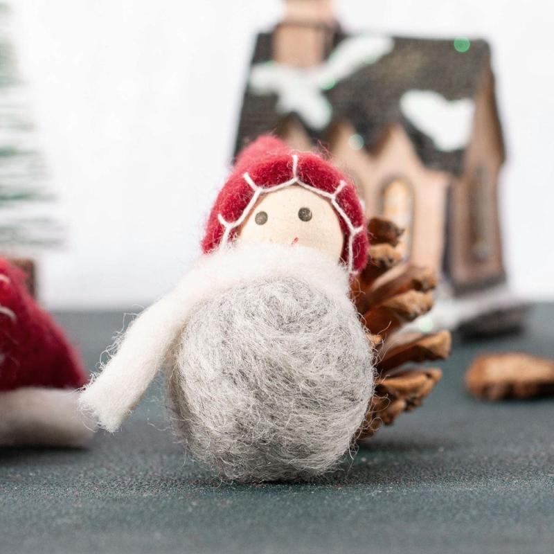 Christmas Decoration Doll Felt Pendant Fabric Dress Up