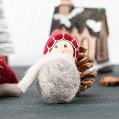 Christmas Decoration Doll Felt Pendant Fabric Dress Up