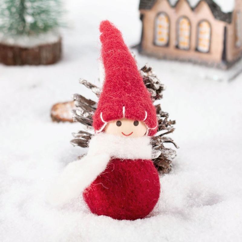 Christmas Decoration Doll Felt Pendant Fabric Dress Up