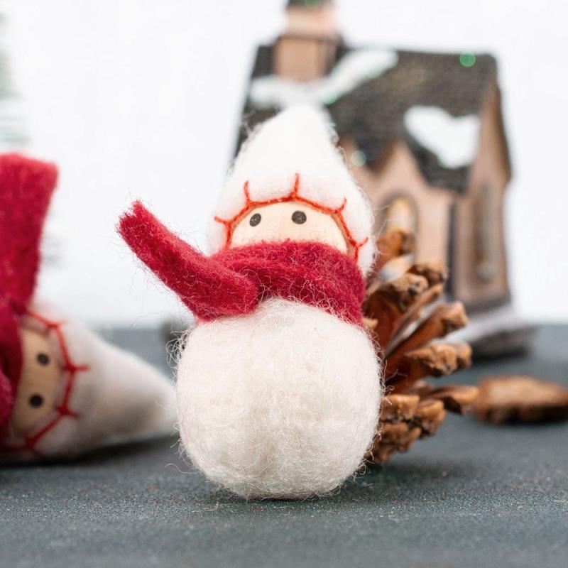 Christmas Decoration Doll Felt Pendant Fabric Dress Up