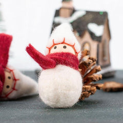 Christmas Decoration Doll Felt Pendant Fabric Dress Up