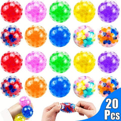 20pcs Stress Balls Squishy Squeeze Balls Bulk Small Sensory Balls Fidget Toys