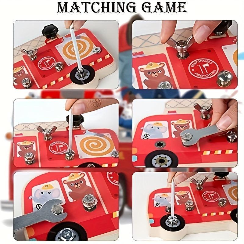 Montessori Wooden Busy Board for Toddler