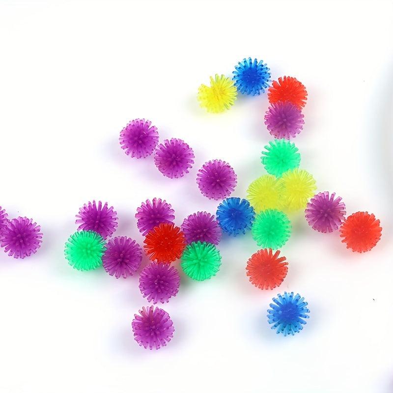 30 Pcs Spiky Hedge Balls Small Porcupine Balls Soft Sensory Fidget Toys