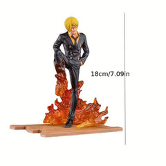 Cartoon Character Statue With Drawn Kick Desktop Decoration