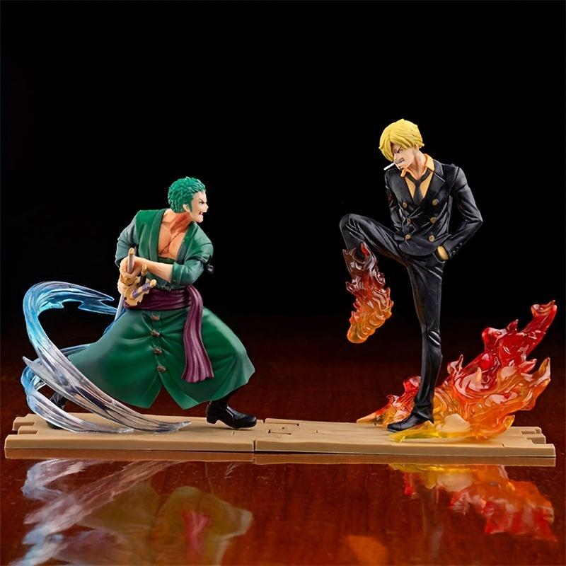 Cartoon Character Statue With Drawn Kick Desktop Decoration