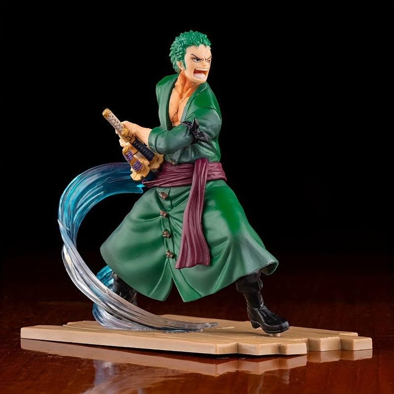 Cartoon Character Statue With Drawn Kick Desktop Decoration