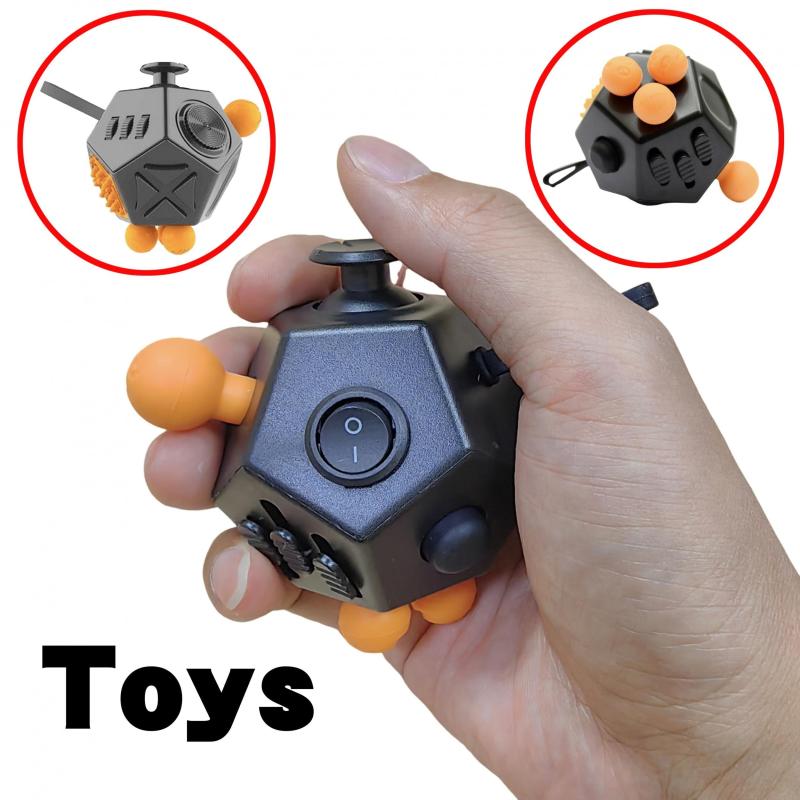 Christmas Anti Stress Toy Finger Press Rotation Anxiety Relief Toy