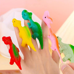 Catapult Dinosaurs Finger Flying Toy Covers Outdoor Parties Creative Toys