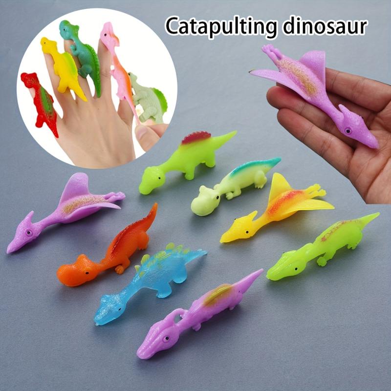 Catapult Dinosaurs Finger Flying Toy Covers Outdoor Parties Creative Toys