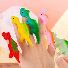 Catapult Dinosaurs Finger Flying Toy Covers Outdoor Parties Creative Toys