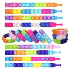2Pcs Kids Bracelet Toys Party Favors Colorful, Random Colors
