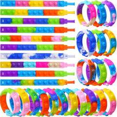 2Pcs Kids Bracelet Toys Party Favors Colorful, Random Colors