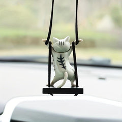 Cat Car Pendant Interior Decoration Accessory
