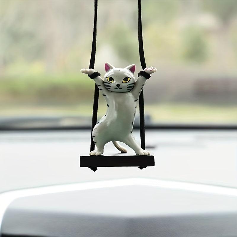 Cat Car Pendant Interior Decoration Accessory