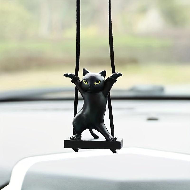 Cat Car Pendant Interior Decoration Accessory