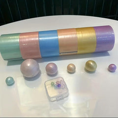 6pc Hand Drawn Tape Water Ball Tape Sticky Ball Pressure Relief Toys