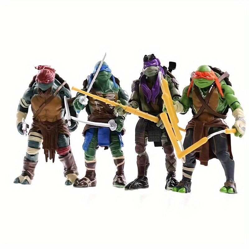 4pcs Anime Cartoon Dolls & Statues - Ideal Gift for Anime Fans