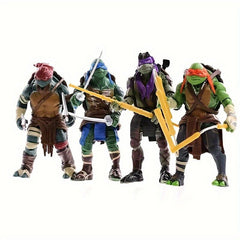 4pcs Anime Cartoon Dolls & Statues - Ideal Gift for Anime Fans