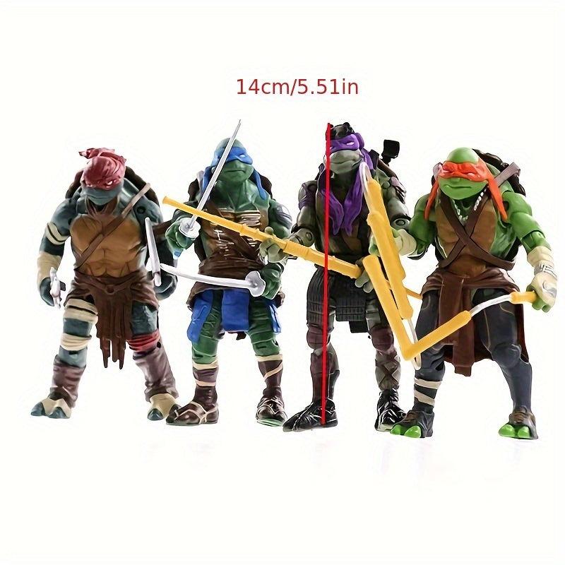 4pcs Anime Cartoon Dolls & Statues - Ideal Gift for Anime Fans